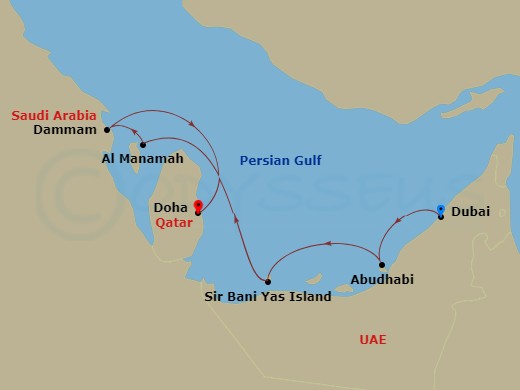 كروز من دبي( ابوظبي_عمان_الفجيرة_ابو ظبي)